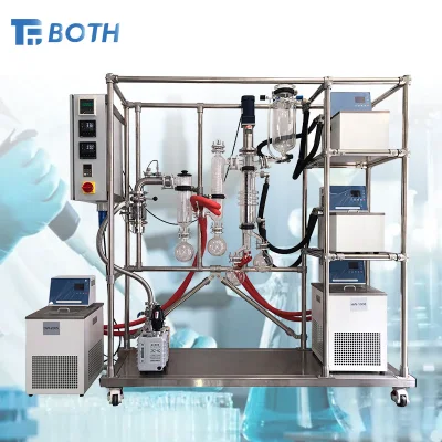 완전히 맞춤형 닦인 필름 증류 장비 단거리 분자 증류